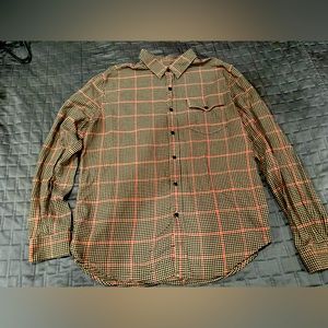 Mens button down plaid